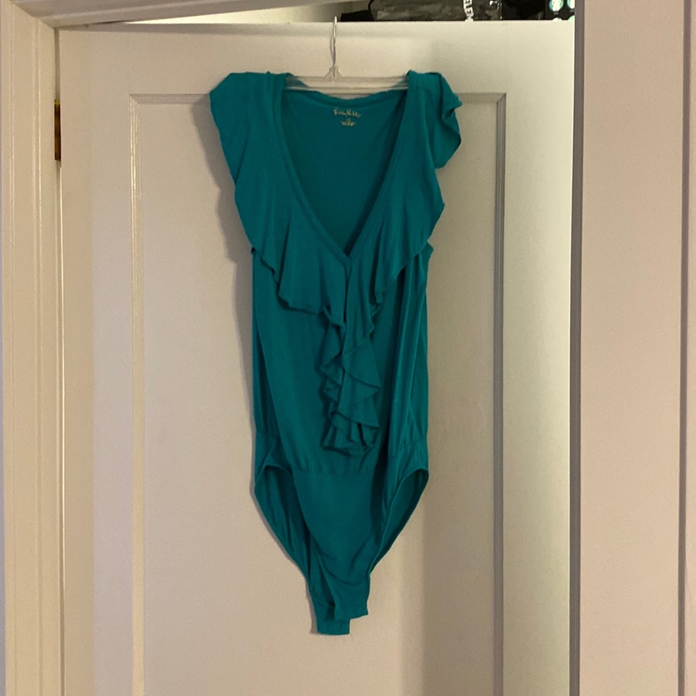 XS Teal Lilly Pulitzer bodysuit - super soft!